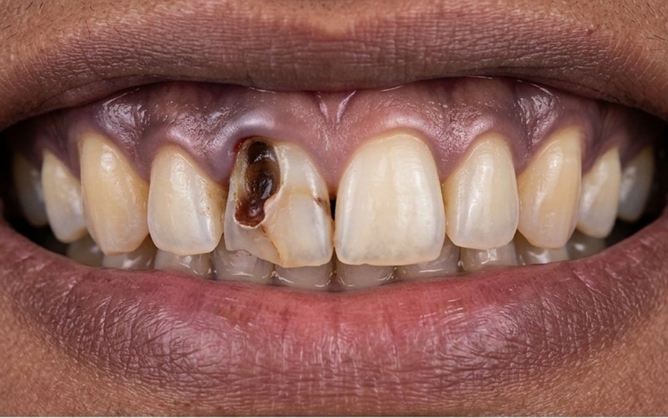 Root Canal Therapy & Pulp Cavity Restoration Before